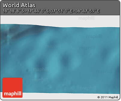 Satellite 3D Map of the Area around 18° 1' 4" S, 38° 19' 30" E