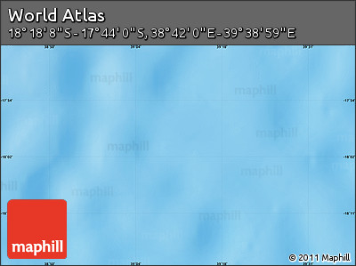 Physical Map of the Area around 18° 1' 4" S, 39° 10' 29" E