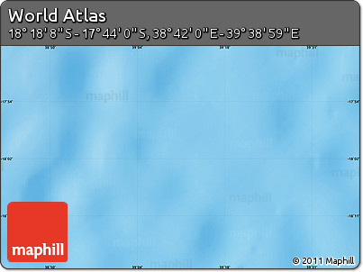 Physical Map of the Area around 18° 1' 4" S, 39° 10' 29" E