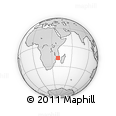 Outline Map of the Area around 18° 1' 4" S, 39° 10' 29" E, rectangular outline