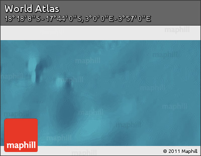 Satellite 3D Map of the Area around 18° 1' 4" S, 3° 28' 30" E