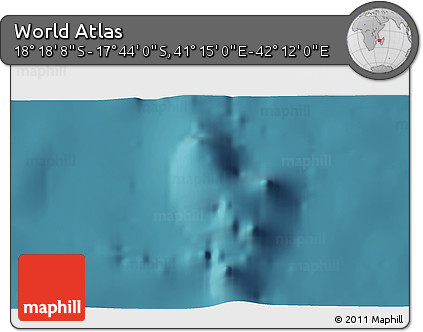 Satellite 3D Map of the Area around 18° 1' 4" S, 41° 43' 30" E