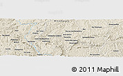 Shaded Relief Panoramic Map of the area around 18° 1' 4" S, 43° 16' 29" W