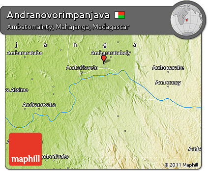 Physical Map of Andranovorimpanjava