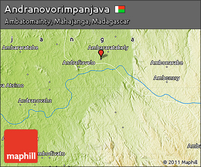 Physical Map of Andranovorimpanjava
