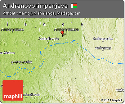Physical Map of Andranovorimpanjava