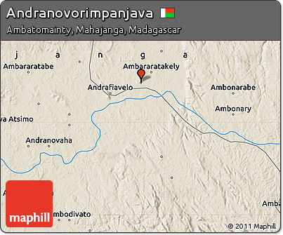 Shaded Relief Map of Andranovorimpanjava