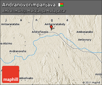 Shaded Relief Map of Andranovorimpanjava