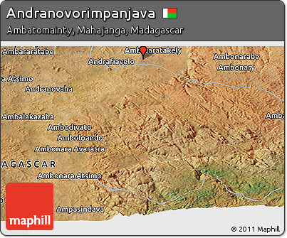Satellite Panoramic Map of Andranovorimpanjava