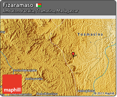 Physical 3D Map of Fizaramaso