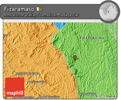 Political 3D Map of Fizaramaso