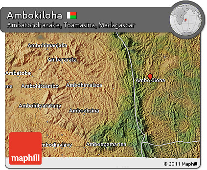 Satellite 3D Map of Ambokiloha