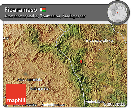 Satellite 3D Map of Fizaramaso