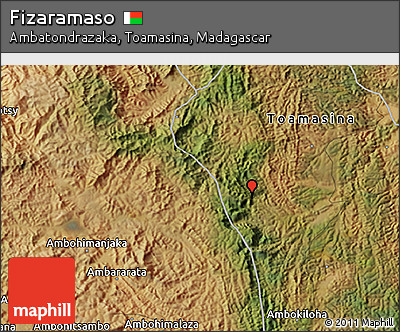 Satellite 3D Map of Fizaramaso