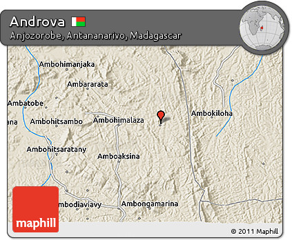 Shaded Relief 3D Map of Androva