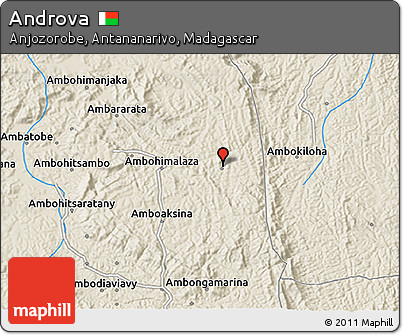 Shaded Relief 3D Map of Androva