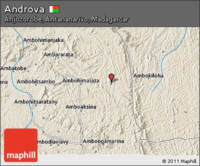 Shaded Relief 3D Map of Androva