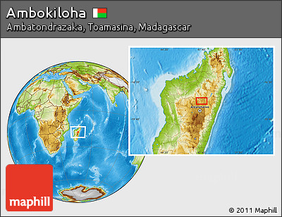 Physical Location Map of Ambokiloha