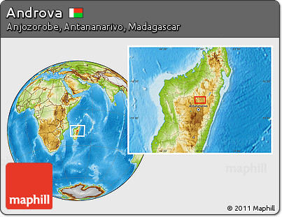 Physical Location Map of Androva