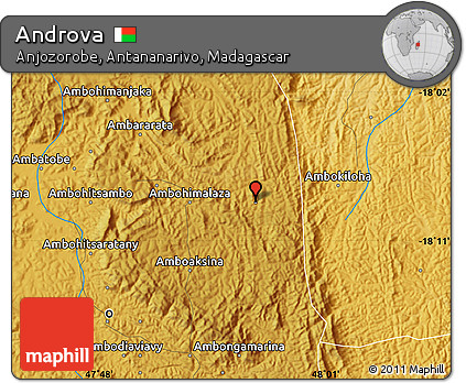 Physical Map of Androva