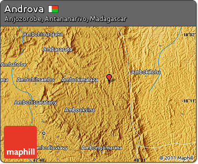 Physical Map of Androva