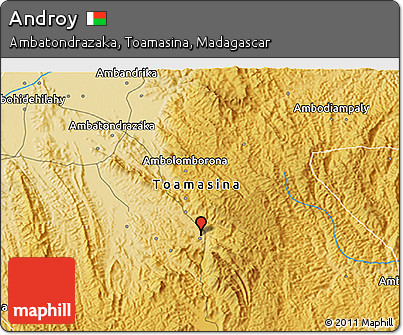 Physical 3D Map of Androy