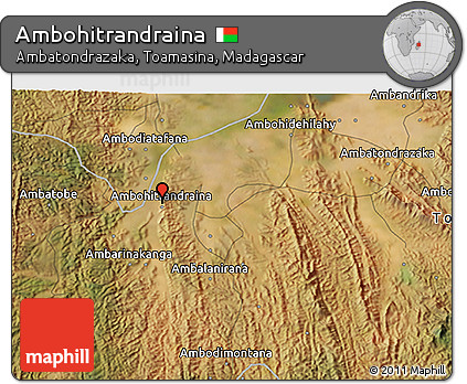 Satellite 3D Map of Ambohitrandraina