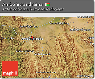 Satellite 3D Map of Ambohitrandraina