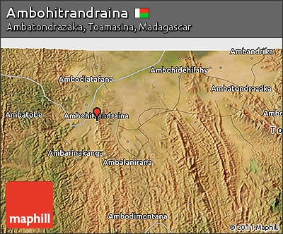 Satellite 3D Map of Ambohitrandraina