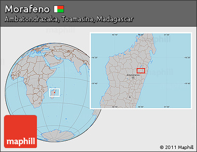 Gray Location Map of Morafeno