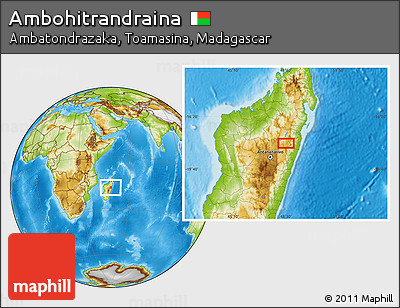 Physical Location Map of Ambohitrandraina
