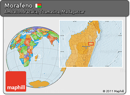 Political Location Map of Morafeno