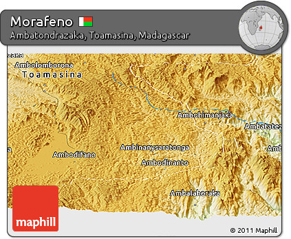 Physical Panoramic Map of Morafeno