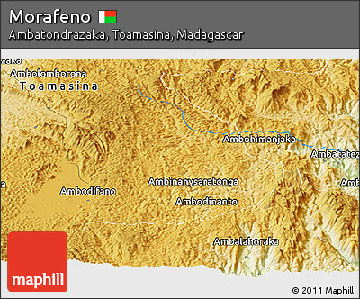 Physical Panoramic Map of Morafeno