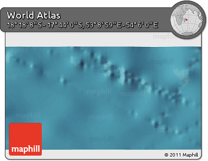 Satellite 3D Map of the Area around 18° 1' 4" S, 53° 37' 30" E