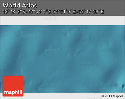 Satellite 3D Map of the Area around 18° 1' 4" S, 55° 19' 30" E