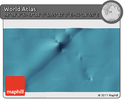 Satellite 3D Map of the Area around 18° 1' 4" S, 56° 10' 29" E