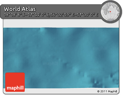 Satellite 3D Map of the Area around 18° 1' 4" S, 57° 1' 29" E