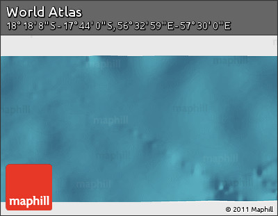Satellite 3D Map of the Area around 18° 1' 4" S, 57° 1' 29" E