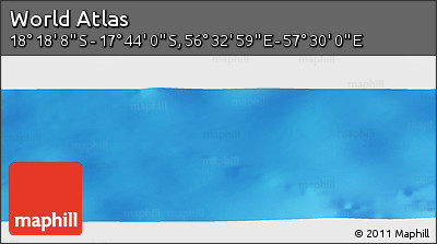 Physical Panoramic Map of the Area around 18° 1' 4" S, 57° 1' 29" E