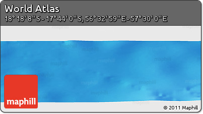 Physical Panoramic Map of the Area around 18° 1' 4" S, 57° 1' 29" E