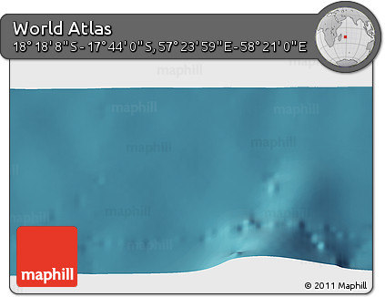Satellite 3D Map of the Area around 18° 1' 4" S, 57° 52' 30" E
