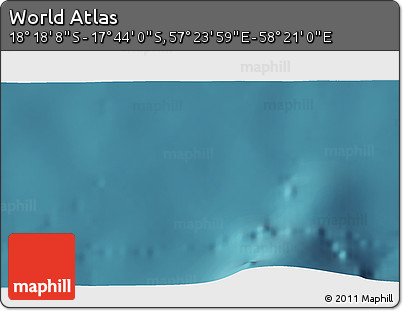 Satellite 3D Map of the Area around 18° 1' 4" S, 57° 52' 30" E