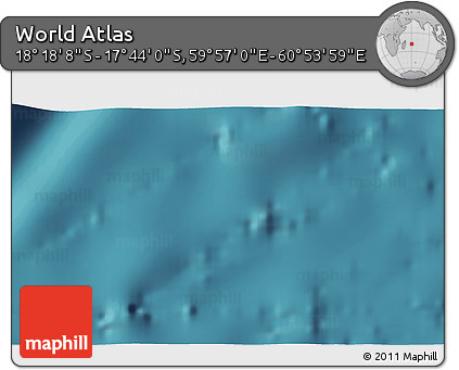 Satellite 3D Map of the Area around 18° 1' 4" S, 60° 25' 29" E