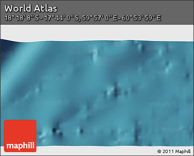 Satellite 3D Map of the Area around 18° 1' 4" S, 60° 25' 29" E