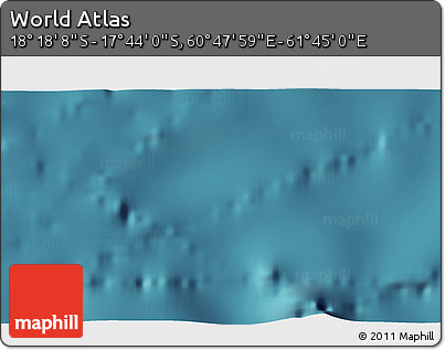 Satellite 3D Map of the Area around 18° 1' 4" S, 61° 16' 29" E