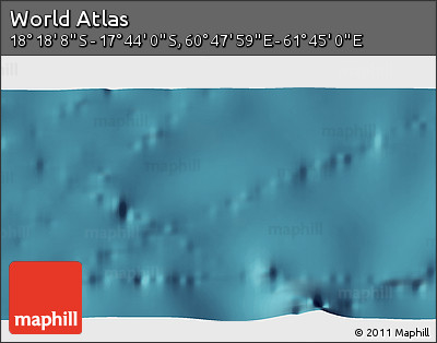 Satellite 3D Map of the Area around 18° 1' 4" S, 61° 16' 29" E