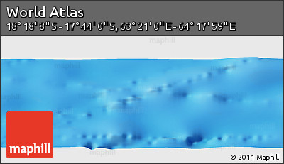 Physical Panoramic Map of the Area around 18° 1' 4" S, 63° 49' 30" E