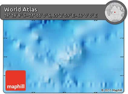 Physical Map of the Area around 18° 1' 4" S, 65° 31' 30" E