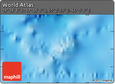 Physical Map of the Area around 18° 1' 4" S, 65° 31' 30" E